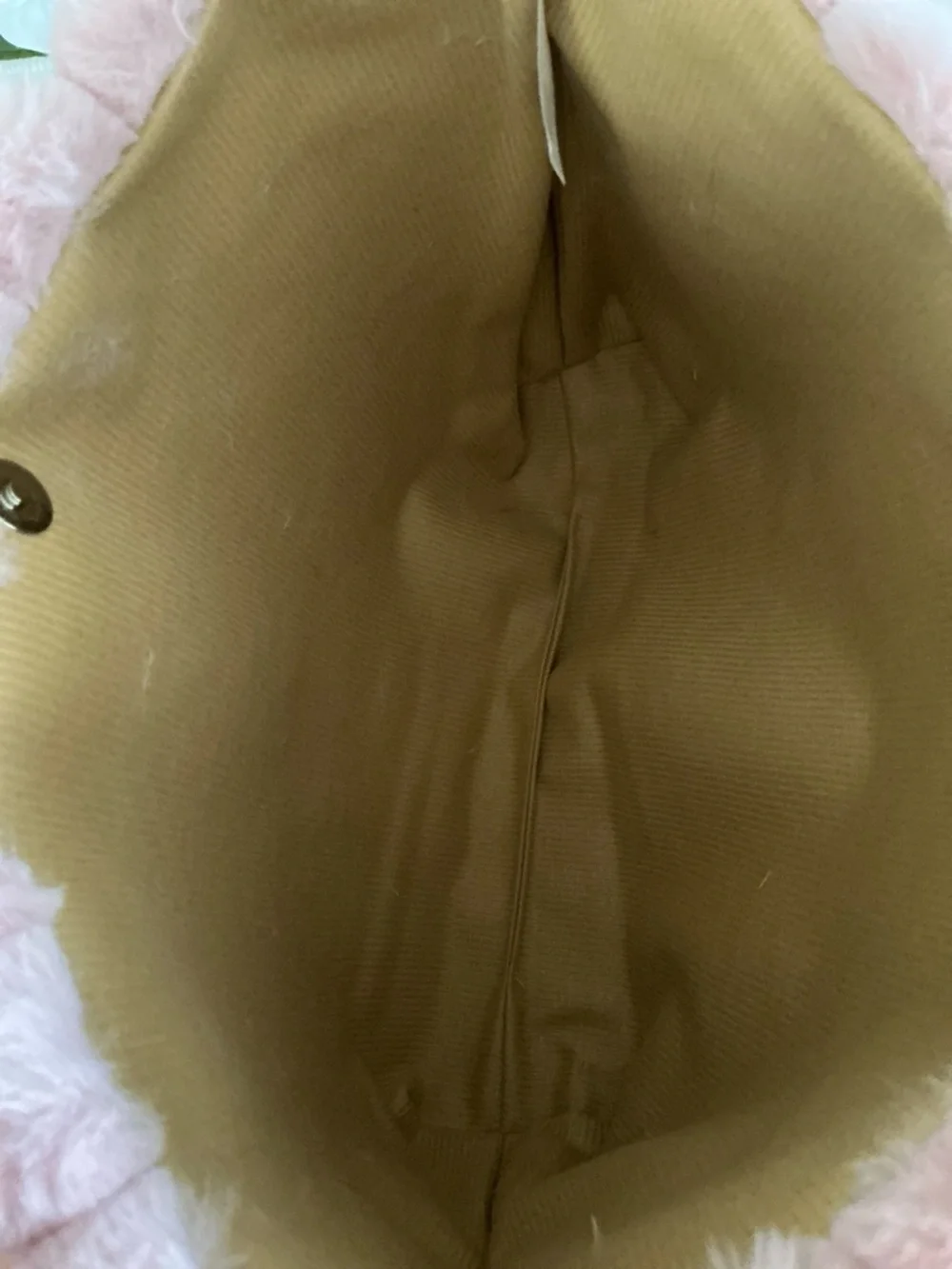 PRADA NWT  Blush Pink Faux Fur Shoulder Bag with Silver Strap with Insert - Picture 4 of 7